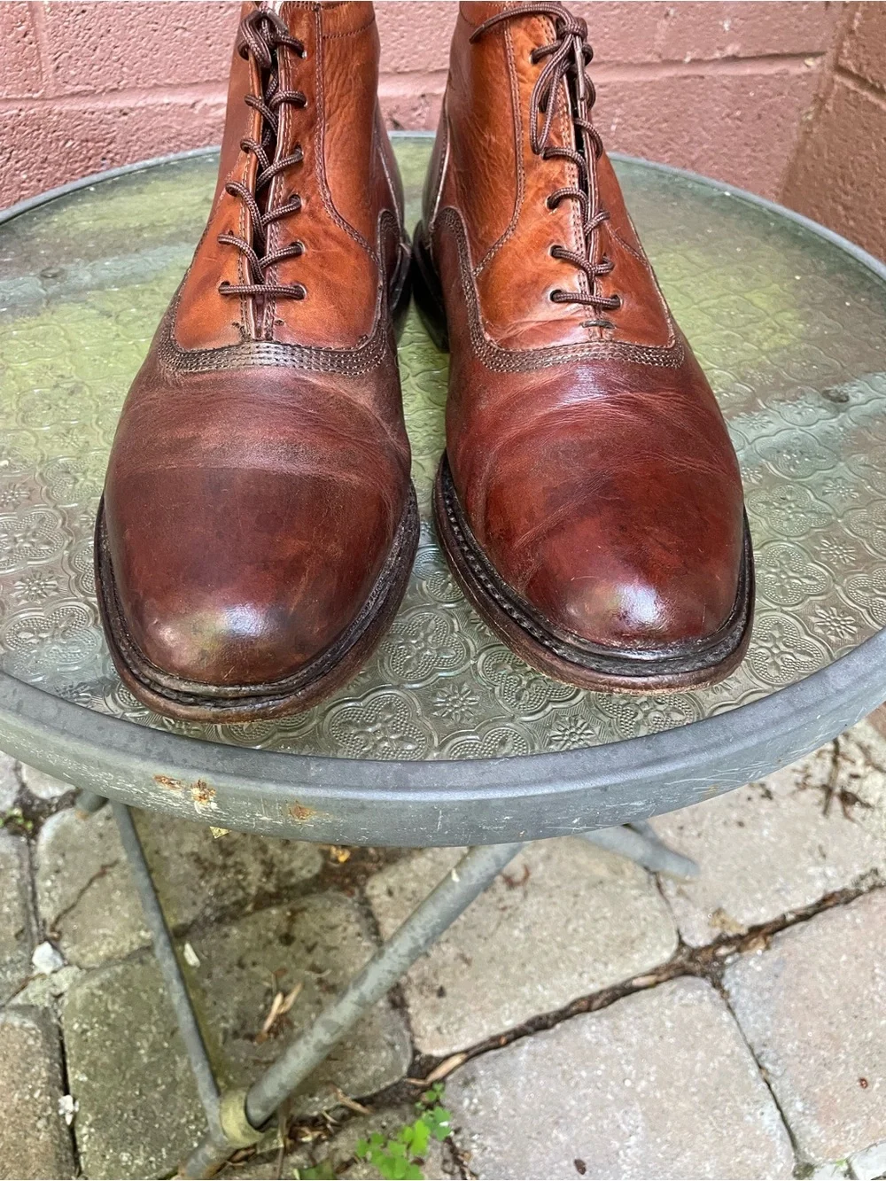 Frye Brown Leather Vintage Chukka Ankle Boots Size 9.5 D